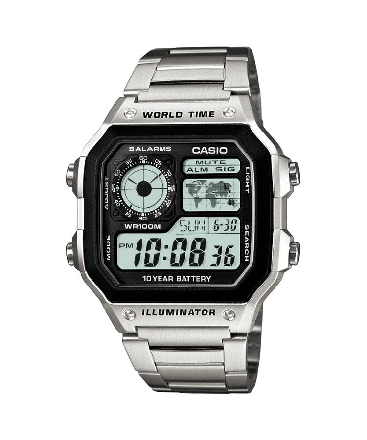CASIO AE1200WHD-1A World Time Watch