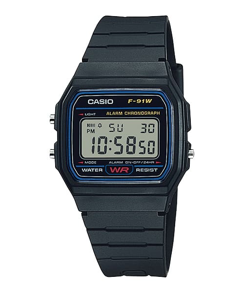 CASIO F91W-1 Black Digital Watch